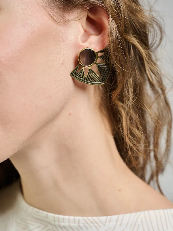 Celebrate Every Occasion With Sparkling Savings Astral Point Studs Gold