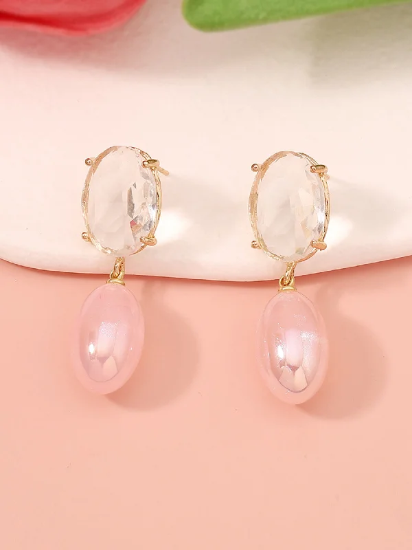 Shine Bright With Our Special Jewelry Promotions Exquisite Pearl Pink Ear Studs