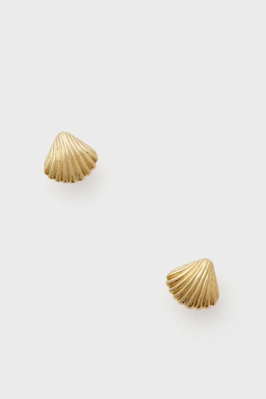 Your Perfect Accessory At The Perfect Price Gold Coquilles Mini Studs
