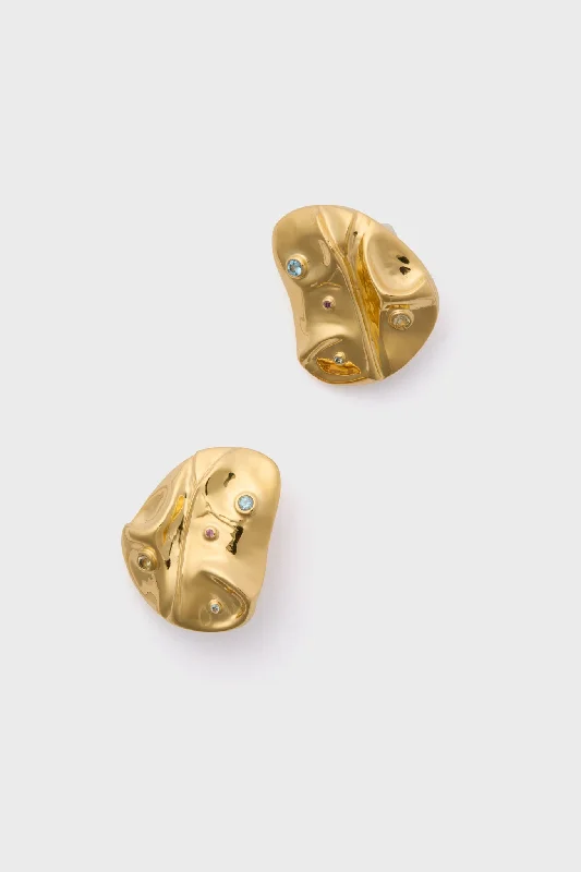 Flash Sale On Exquisite Jewelry – Don't Miss Out Gold Mazu Studs