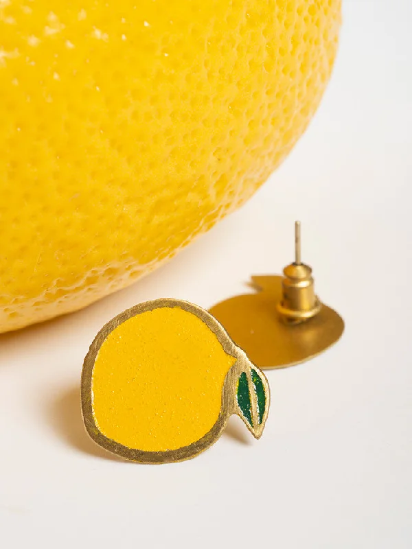 Dazzle In Elegance With Our Biggest Jewelry Sale Lemon Studs - Gold