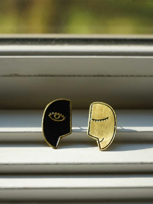 Buy More, Save More On Stunning Jewelry Pieces Of Two Minds Studs - Gold