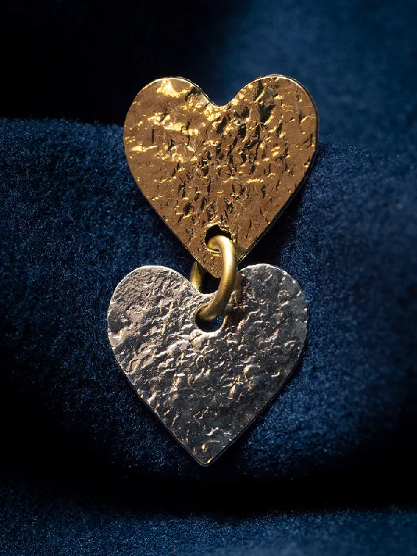 Once-A-Year Jewelry Sale – Grab Your Favorites Now Petite Heart Studs - Metallic
