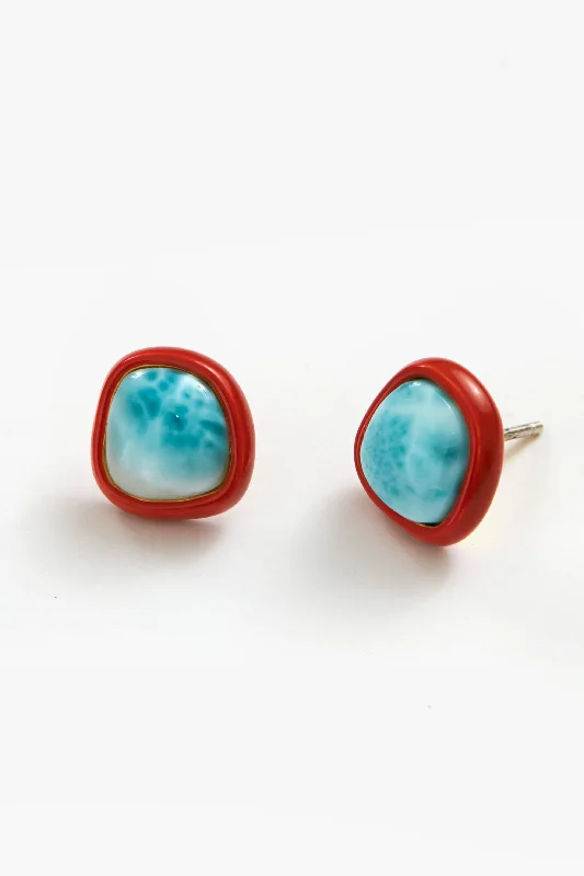 Special Offers On Handcrafted And Designer Jewelry Reef Enameled Bay Studs