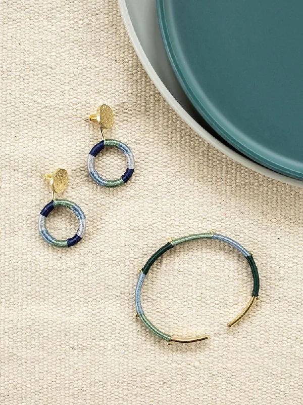 Sparkle For Less – Shop Jewelry Deals Now Vibrant Threads Studs - Blue