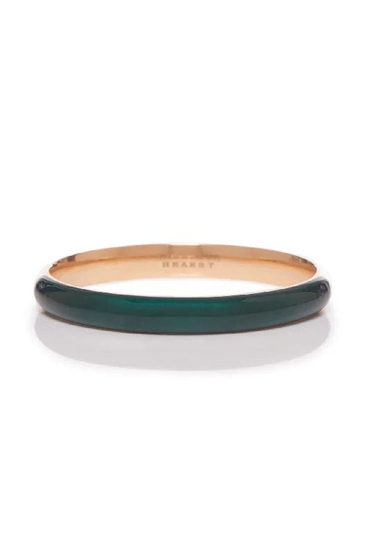 Stunning Jewelry At Even More Stunning Prices Vitreous Green Enamel & 18K Gold Bangle