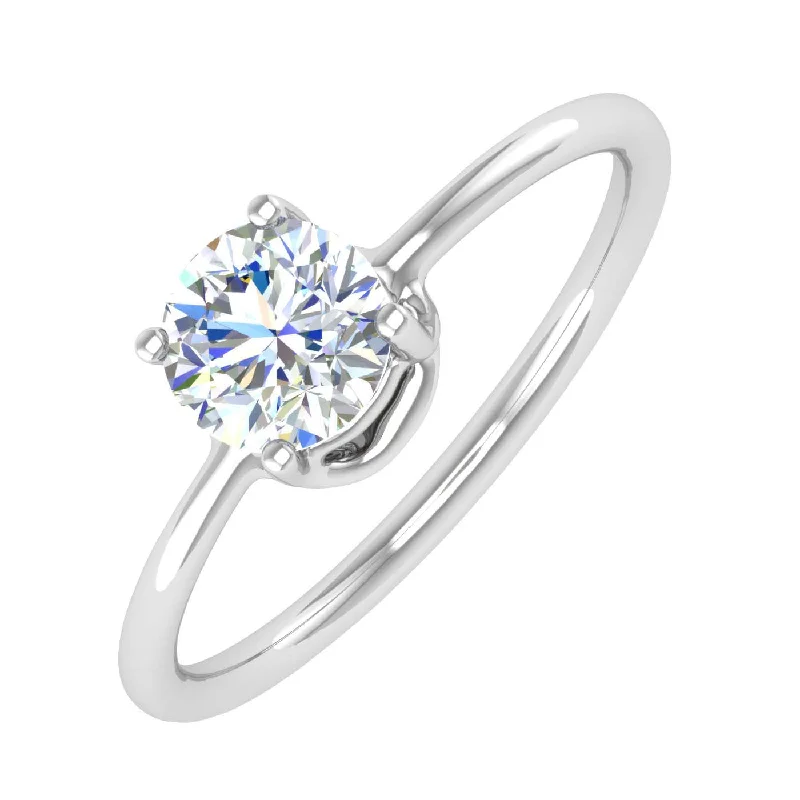 Exclusive Jewelry Sale – Grab Timeless Pieces Now 1/2 Carat Diamond Solitaire Engagement Ring in Gold - IGI Certified