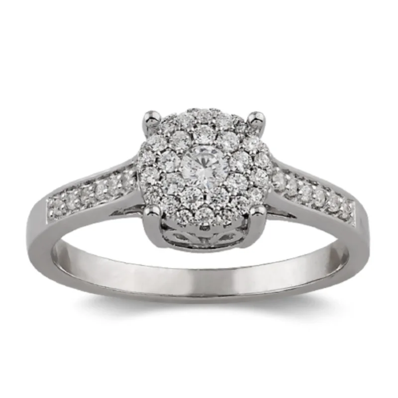 Stunning Jewelry At Even More Stunning Prices 1/3 CTW Diamond Engagement Ring in 10KT White Gold