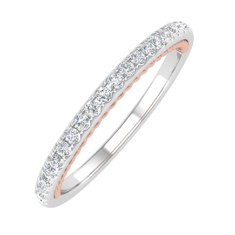 1/4 Carat Round Diamond Wedding Band Ring in Gold