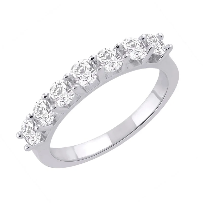 1 Carat 7-Stone Diamond Wedding Band Ring in Gold