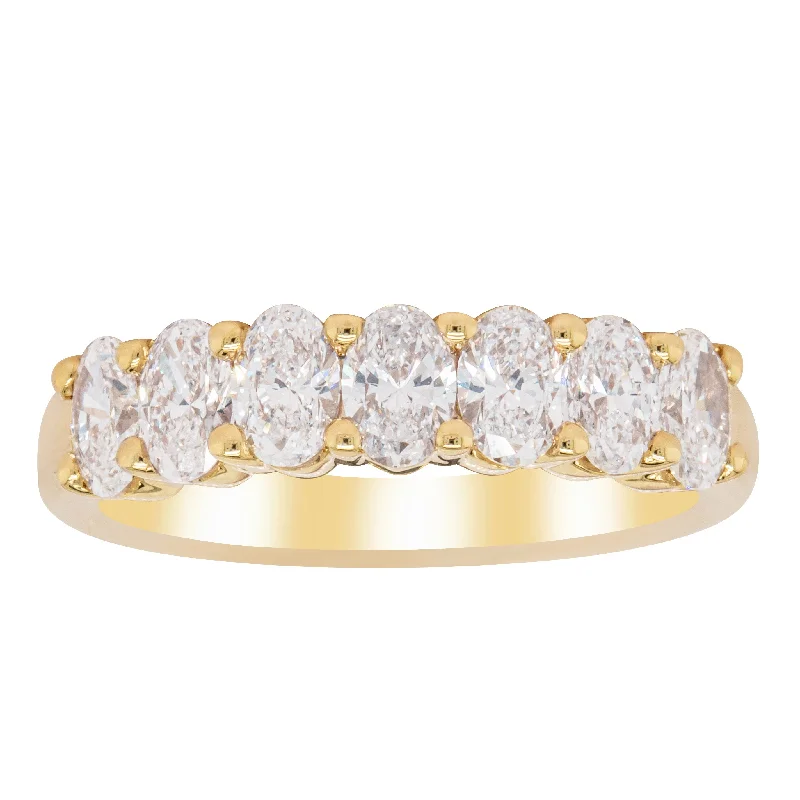 18ct Yellow Gold 1.34ct Oval Cut Diamond Panorama Ring