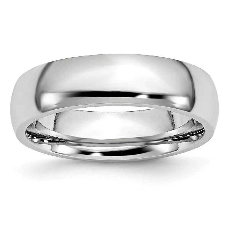 Elegant Jewelry, Exclusive Prices – Shop Now 6mm Cobalt Polished Domed Standard Fit Band