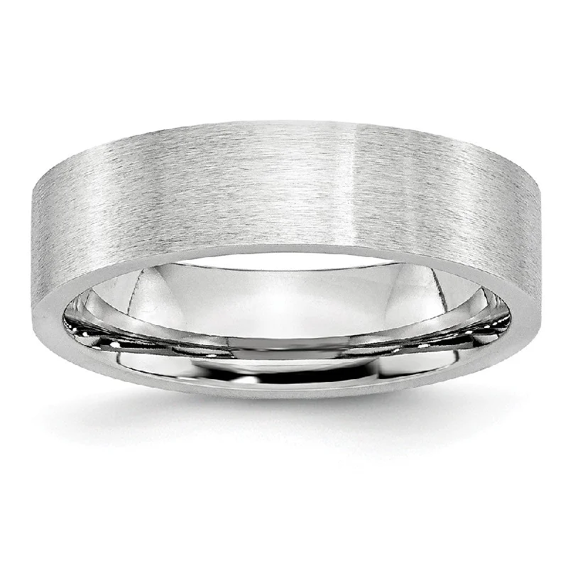 Elegant Jewelry Pieces At Unbelievable Prices 6mm Cobalt Satin Flat Comfort Fit Band