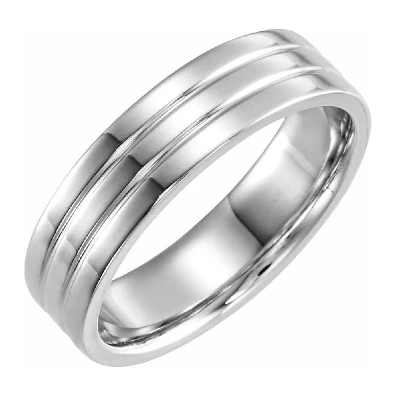 Huge Markdowns On Premium Jewelry Styles 6mm Continuum Sterling Silver Polished Ridged Comfort Fit Band Huge Markdowns On Premium Jewelry Styles 6mm Continuum Sterling Silver Polished Ridged Comfort Fit Band