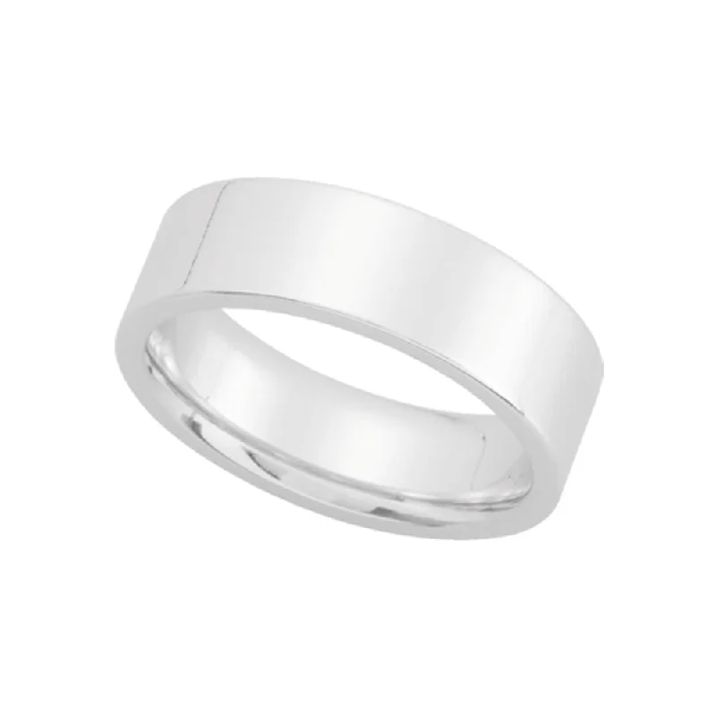 Shop Fine Jewelry With Amazing Deals 6mm Flat Comfort Fit Wedding Band in 14k White Gold Shop Fine Jewelry With Amazing Deals 6mm Flat Comfort Fit Wedding Band in 14k White Gold