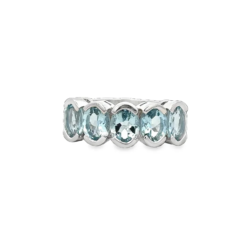 Shop Stylish Jewelry Now And Save Big Aquamarine Ring in Sterling Silver