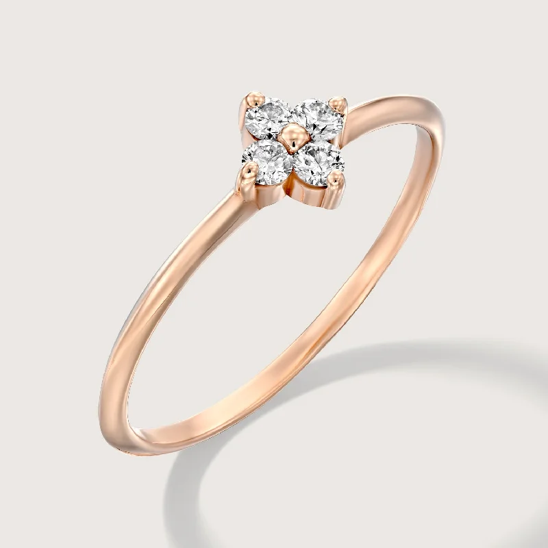 Beth Gold Ring With White Diamonds