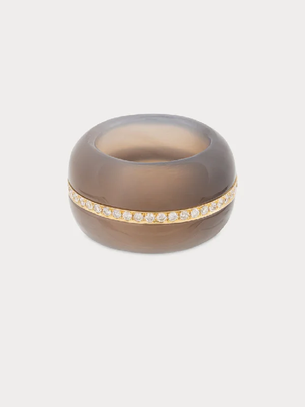 Stone Linings Cocktail Ring (Made to Order)