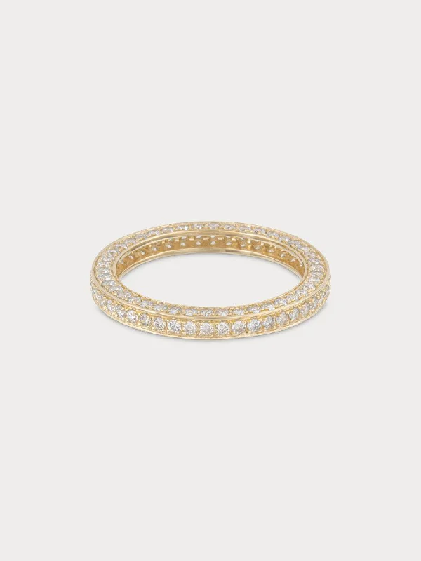 Triple Diamond Eternity Band