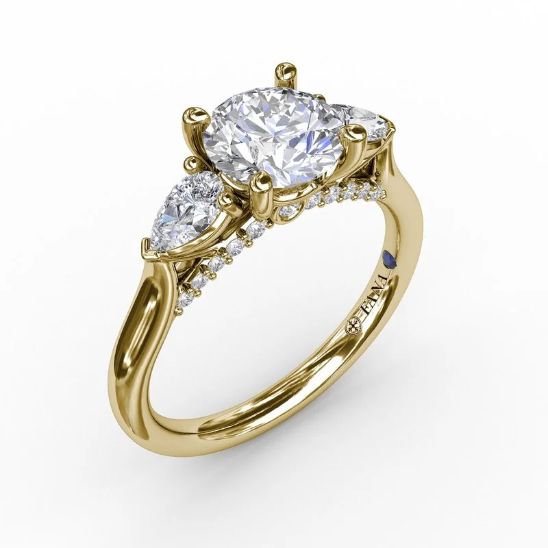 The Ultimate Jewelry Sale – Exclusive Styles At Great Prices Classic Three-Stone Diamond Engagement Ring With Pear-Shape Side Diamonds The Ultimate Jewelry Sale – Exclusive Styles At Great Prices Classic Three-Stone Diamond Engagement Ring With Pear-Shape Side Diamonds