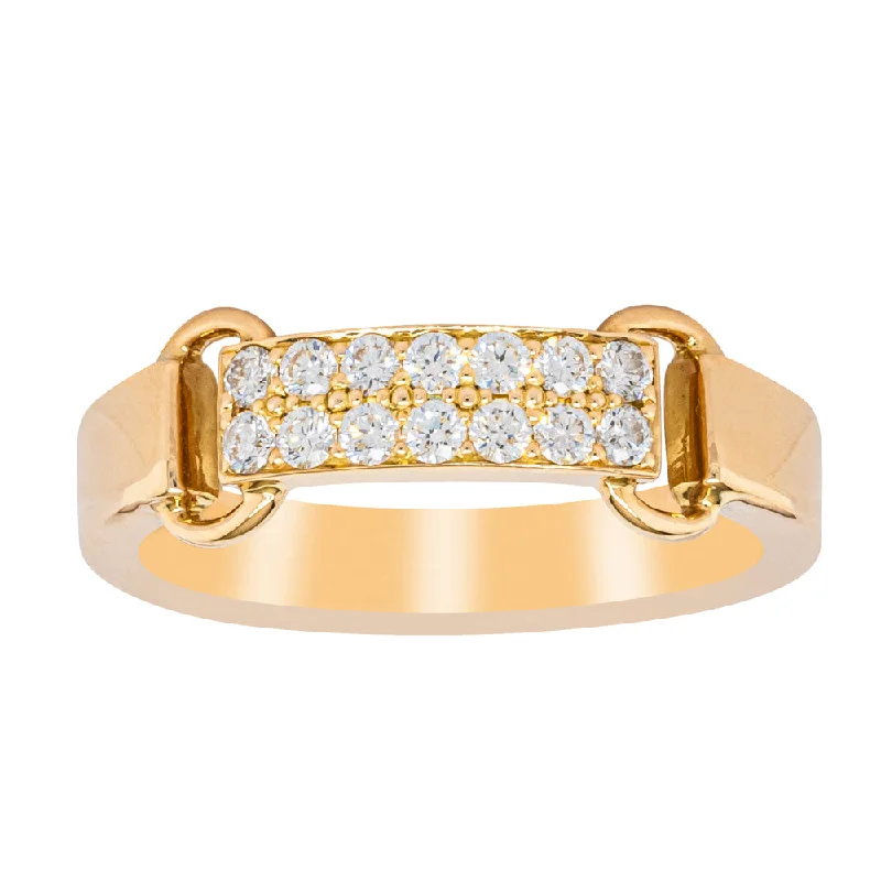 Deja Vu 18ct Yellow Gold .31ct Diamond Ring