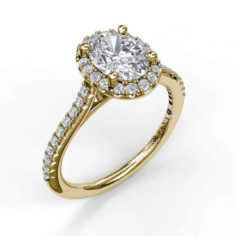 Exclusive Jewelry Offers – Sparkle For Less Delicate Oval Shaped Halo And Pave Band Engagement Ring