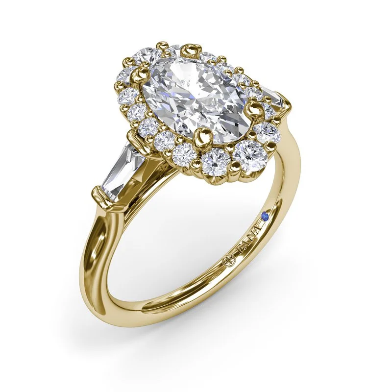 Bohemian-Inspired Jewelry For Free-Spirited Fashion Diamond Baguette Halo Engagement Ring Bohemian-Inspired Jewelry For Free-Spirited Fashion Diamond Baguette Halo Engagement Ring