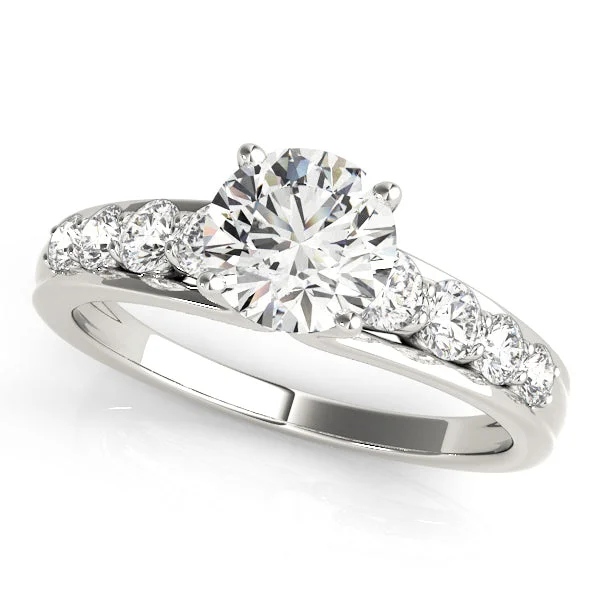High-Quality Gemstone Jewelry For Special Occasions Eight Round Diamond Engagement Mounting High-Quality Gemstone Jewelry For Special Occasions Eight Round Diamond Engagement Mounting
