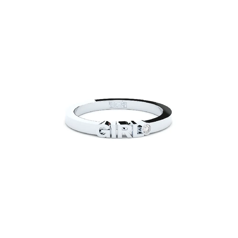 Sparkle For Less – Shop Jewelry Deals Now Becoming Girl 14K or 18K Whitegold Ring w. Lab-Grown Diamond