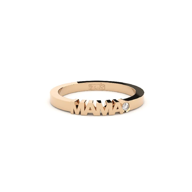 Buy More, Save More On Stunning Jewelry Pieces Becoming Mama 14K Rosegold Ring w. Lab-Grown Diamond