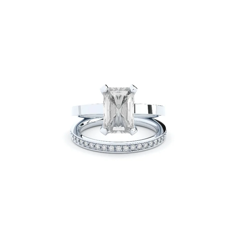 Reflection 18K Whitegold Ring w. Lab-Grown Diamonds