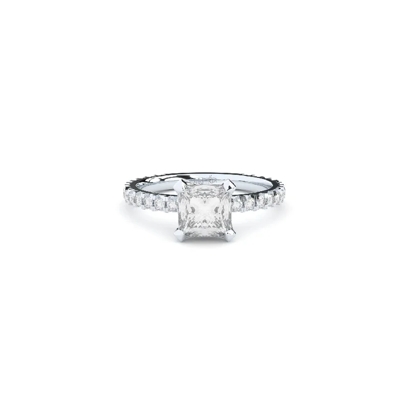 Seasonal Jewelry Deals – Elevate Your Style Tiny Clash Princess Engagement 14K Whitegold Ring w. 1.40ct Lab-Grown Diamonds