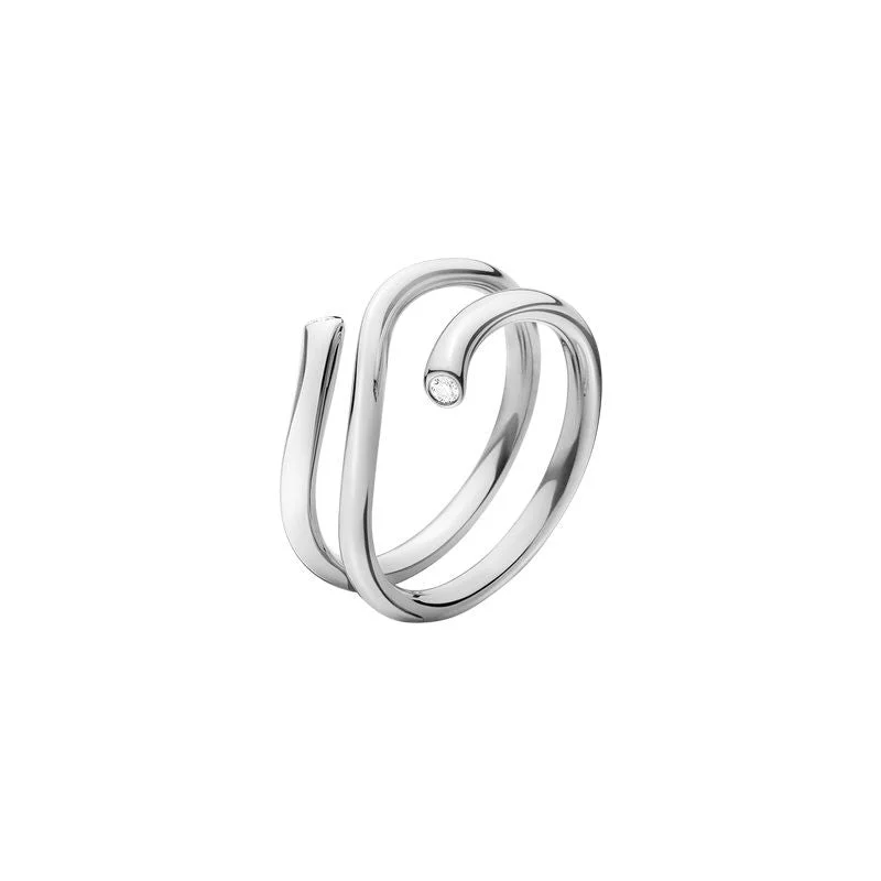 Affordable Elegance – Premium Jewelry At Special Prices Magic 18K White Gold Ring w. 2 Diamonds