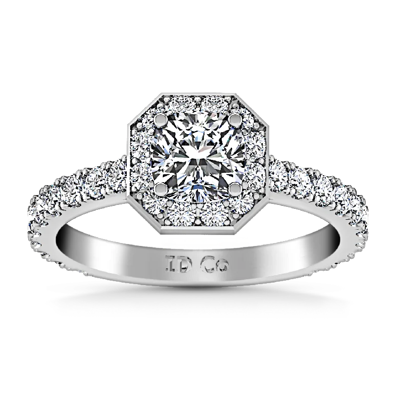 Fashion-Forward Jewelry At Incredible Prices Halo Engagement Ring Irina 14K White Gold