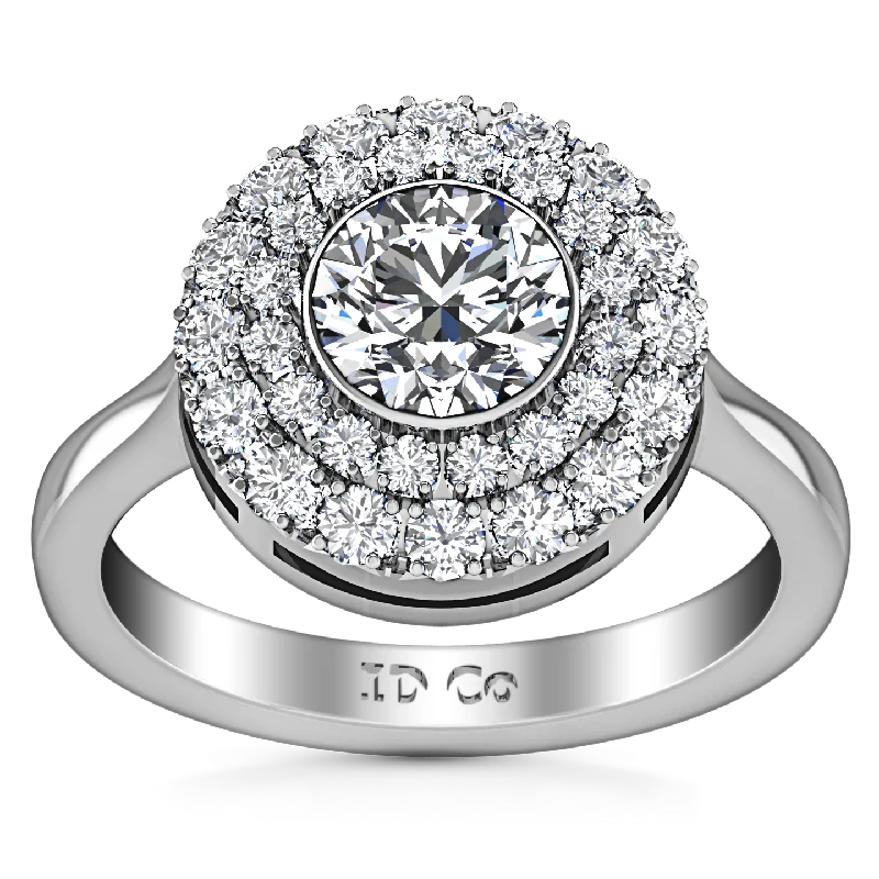 Dazzle With Discounts – Shop Jewelry On Sale Halo Engagement Ring Mandy 14K White Gold