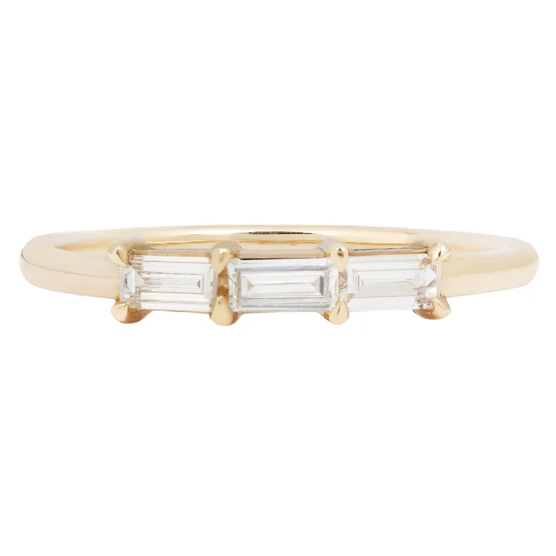 Flash Jewelry Sale – Get Stunning Pieces At Low Prices Linear Triple Baguette Ring