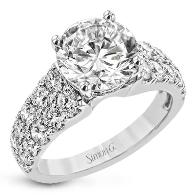 Premium Diamond Jewelry At Once-In-A-Lifetime Discounts Round-Cut Engagement Ring In 18k Gold With Diamonds
