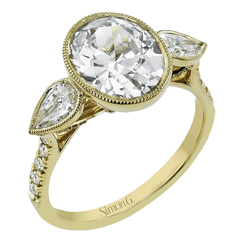 Shop Fine Jewelry With Exclusive Savings Oval-cut Three-stone Engagement Ring in 18k Gold with Diamonds