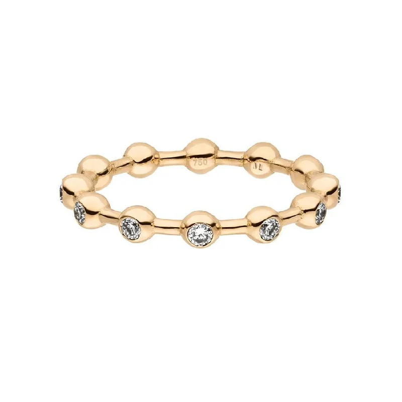 Big Savings On Your Favorite Jewelry Pieces Cosmic Infinity 18K Gold Ring w. Lab-Grown Diamonds