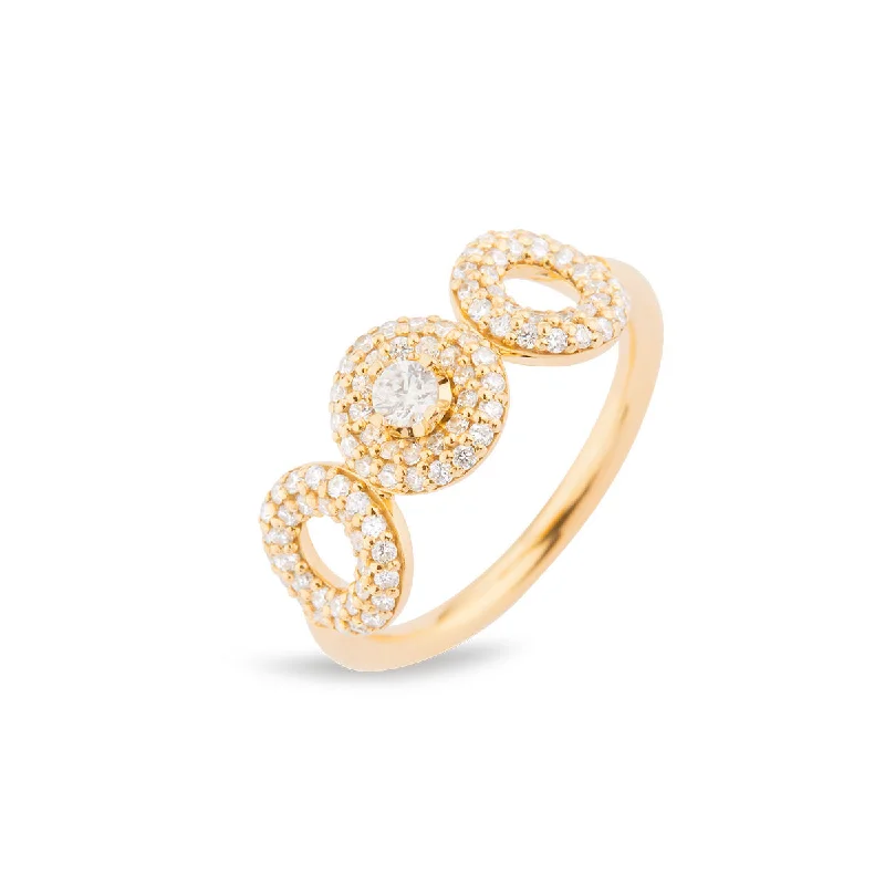 Gorgeous Jewelry, Limited-Time Savings Matiné 18K Gold Ring w. 100 Diamonds