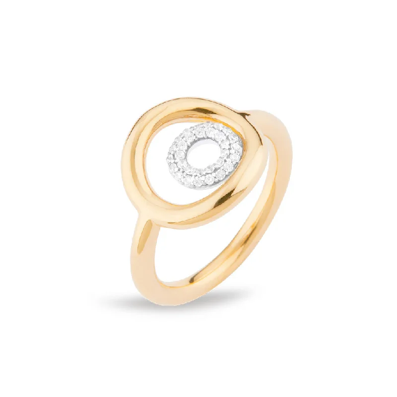 High-Quality Jewelry At A Fraction Of The Cost Matiné 18K Gold & Whitegold Ring w. 31 Diamonds