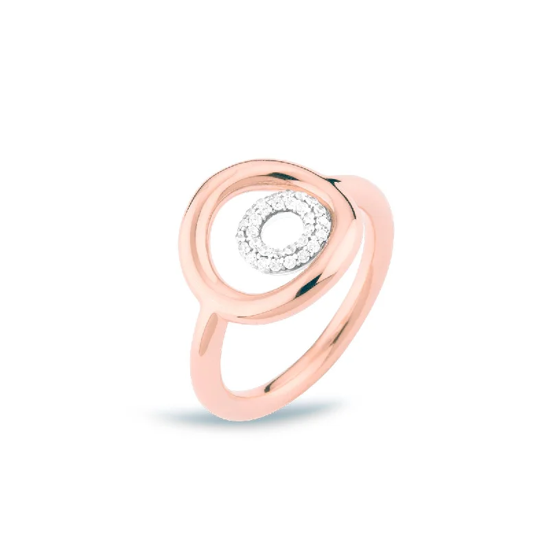 The Perfect Jewelry Piece At The Perfect Price Matiné 18K Rosegold & Whitegold Ring w. 31 Diamonds