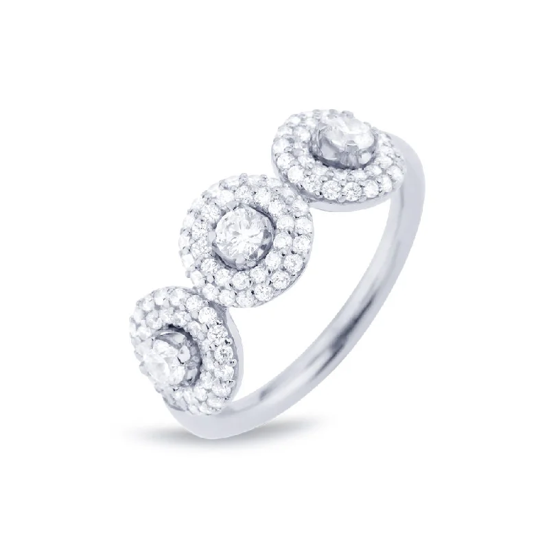 Chic And Stylish Jewelry At Exclusive Prices Matiné 18K Whitegold Ring w. 102 Diamonds