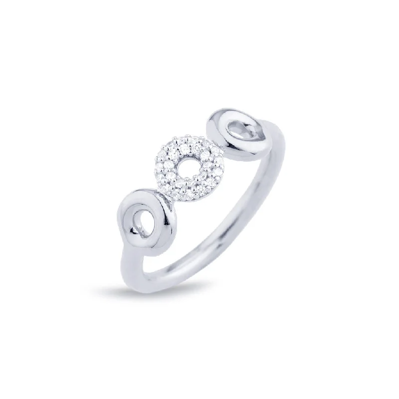 Special Sale On Handcrafted Jewelry – Shop Today Matiné 18K Whitegold Ring w. 25 Diamonds