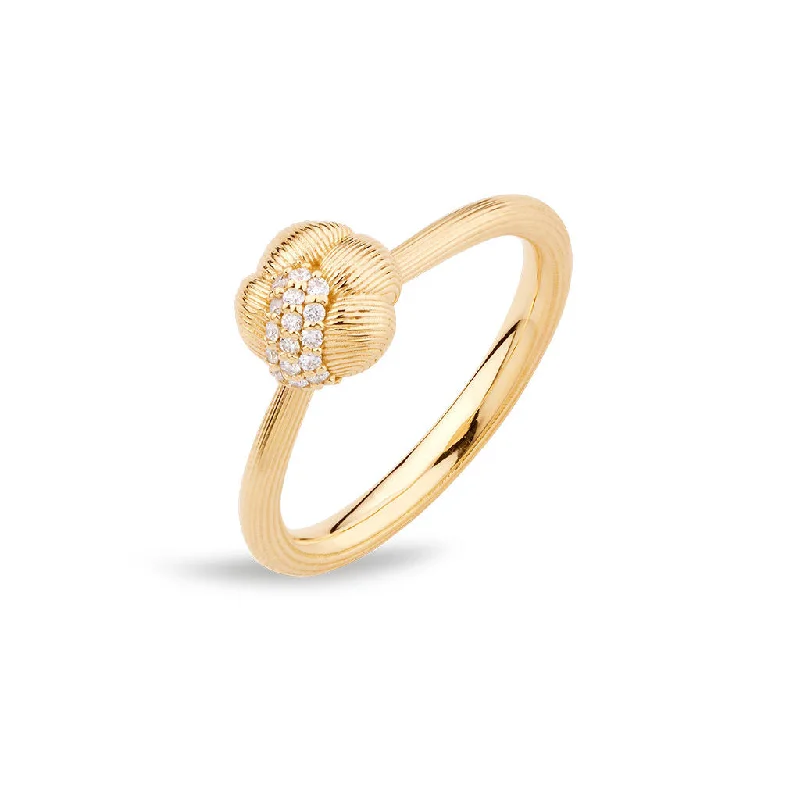 Don't Miss Our Biggest Jewelry Sale Of The Season Savá 18K Gold Ring w. 19 Diamonds