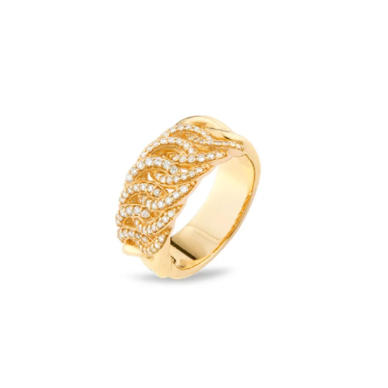 Discounted Jewelry For A Glamorous Look Sitana 18K Gold Ring w. 86 Diamonds