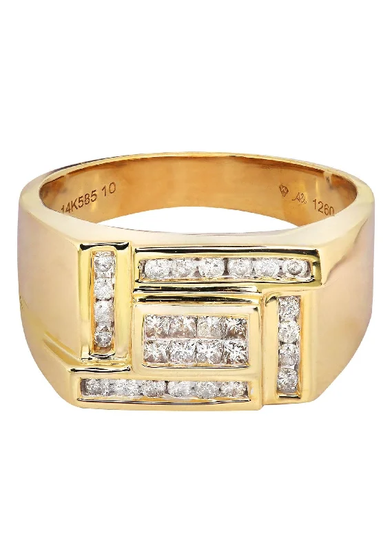 Limited-Stock Jewelry Sale – Shop Before It's Gone Mens Diamond Ring / Pinky Diamond Ring| 0.33 Carats