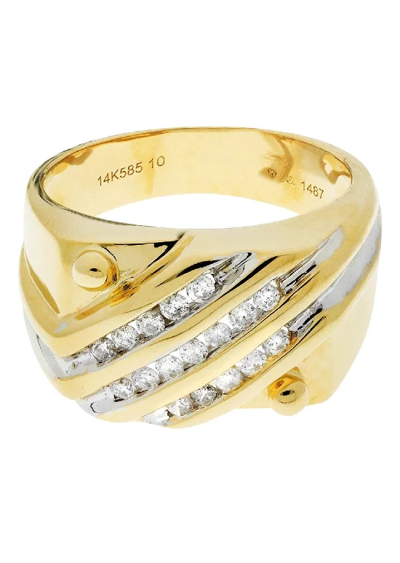 Luxury Jewelry Clearance – Shop Premium Styles Now Mens Diamond Ring / Pinky Diamond Ring| 0.4 Carats