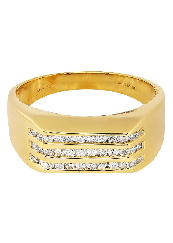 Jewelry Flash Sale – Stylish Designs At Unbeatable Rates Mens Diamond Ring / Pinky Diamond Ring| 0.44 Carats