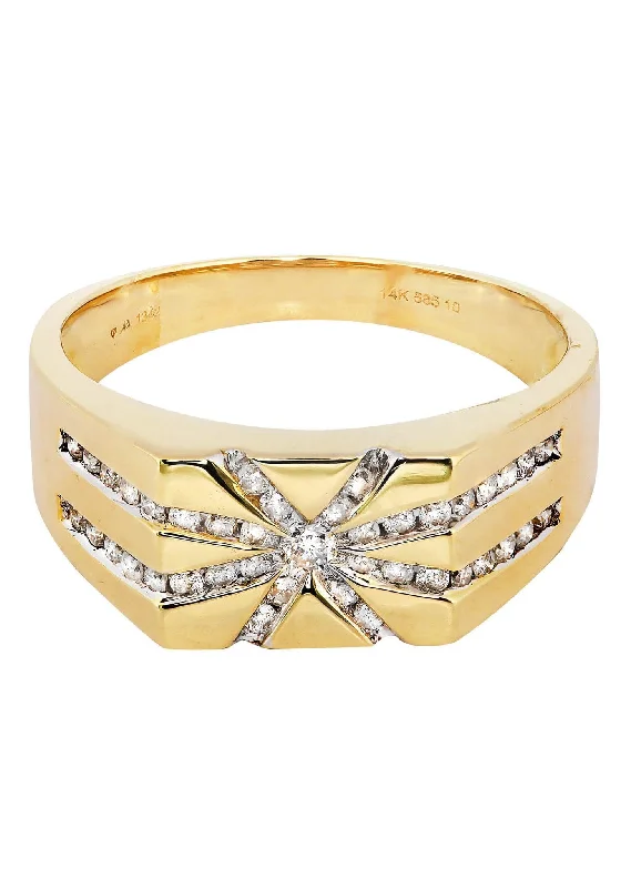 Exclusive Online Jewelry Sale – Don't Wait Mens Diamond Ring / Pinky Diamond Ring| 0.44 Carats